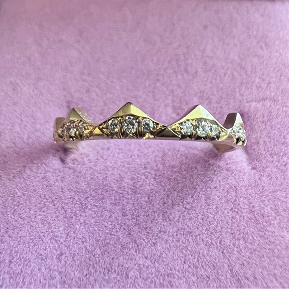 Jade Trau Clara diamond band Ring - 18K yellow gold - Picture 7 of 15